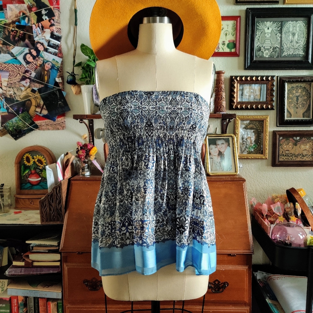 💚 Beautiful Ruched Tube Top by Max Studio - Picture 3 of 12